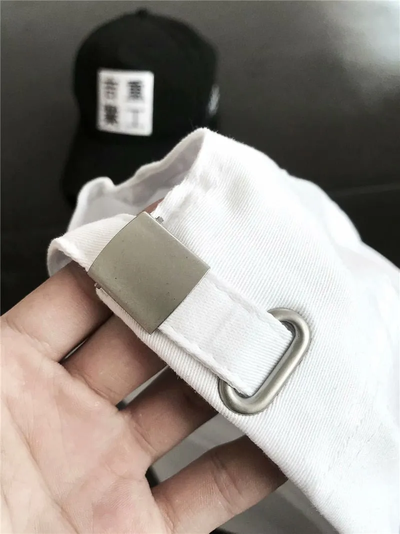 Chinese Block Baseball Cap (White/Black)