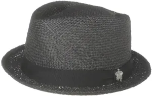 Christys Crown "Merenda" Bao Straw Diamond Crown Fedora