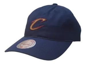 Cleveland Cavaliers Mitchell & Ness Navy Reflective Logo Adj. Baseball Hat Cap