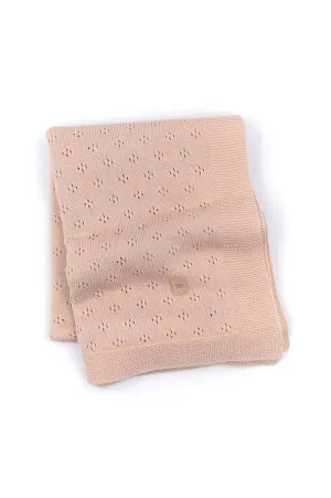Coperta traforata Knitted - Rosa 04