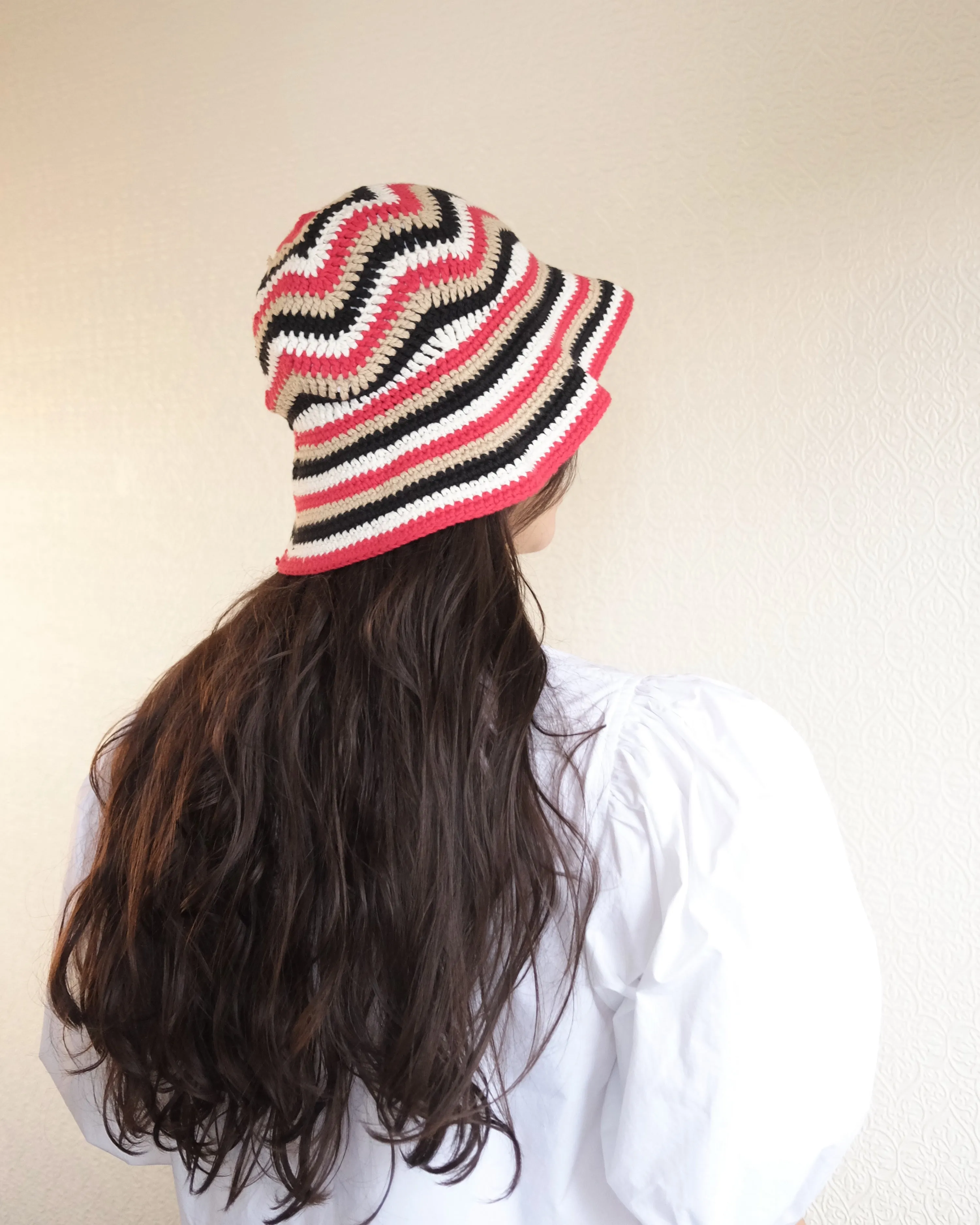 Cotton Crochet Bucket Hat