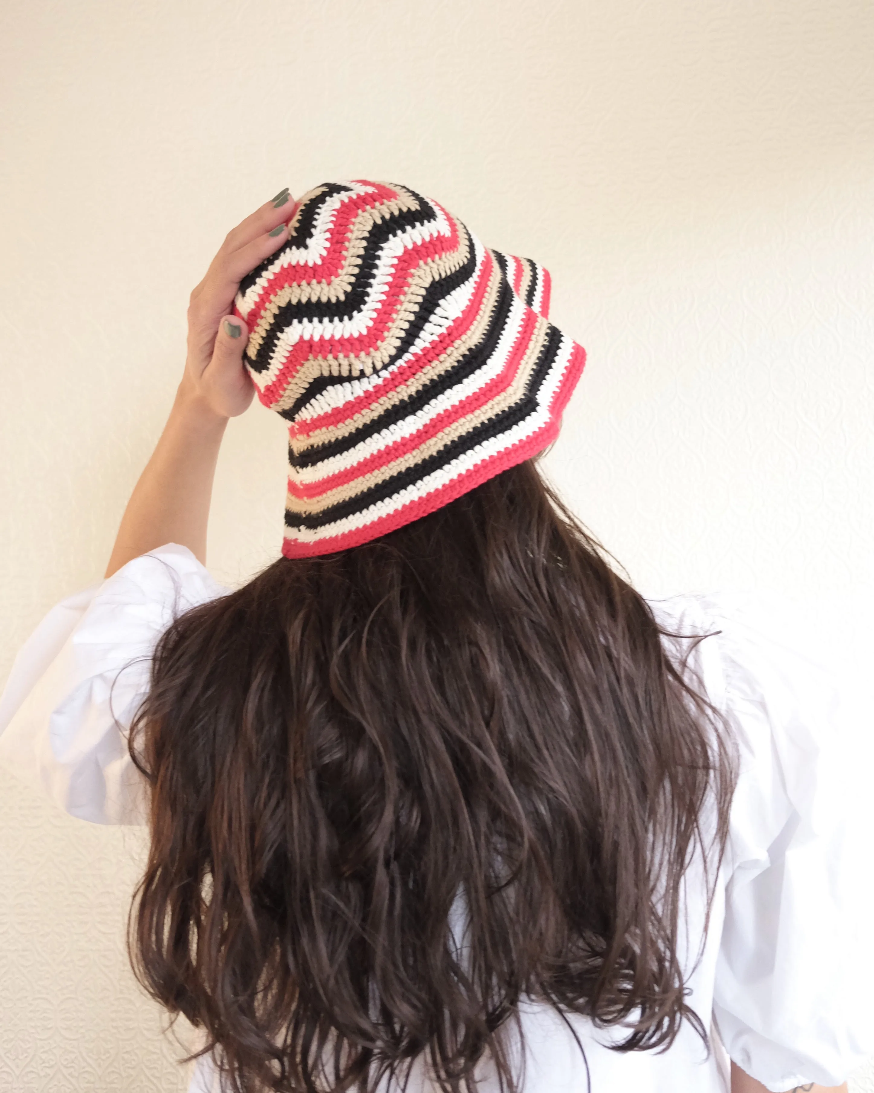 Cotton Crochet Bucket Hat