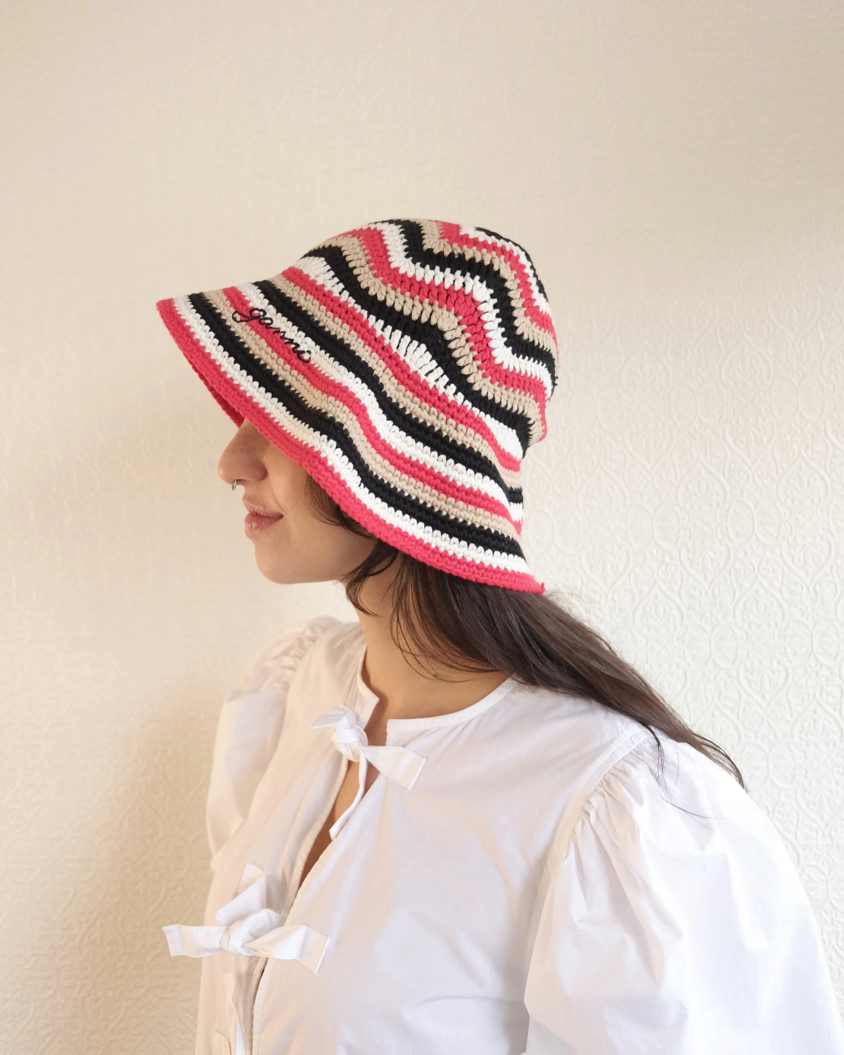 Cotton Crochet Bucket Hat