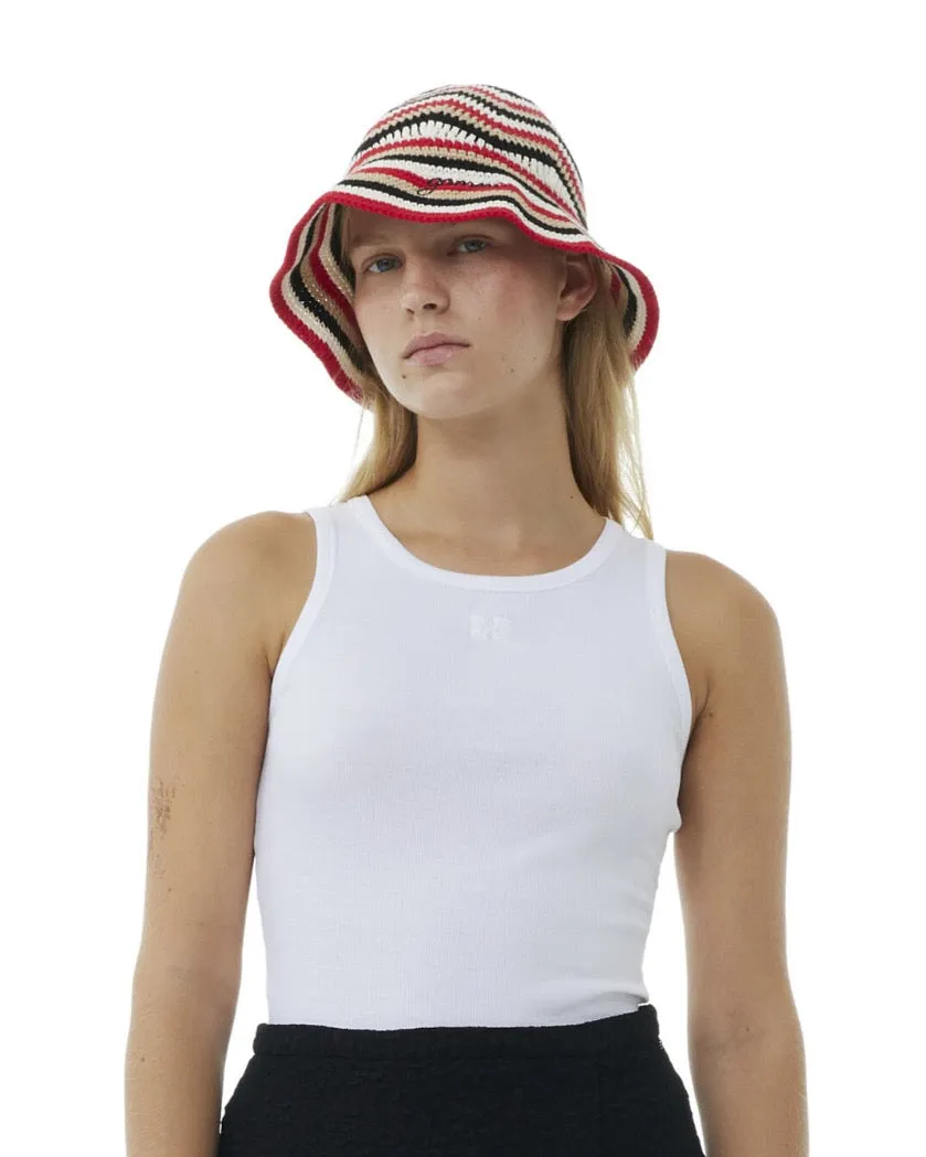 Cotton Crochet Bucket Hat