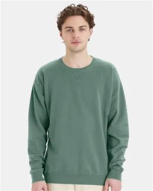 Custom Embroidered - ComfortWash by Hanes - Garment-Dyed Crewneck Sweatshirt - Anchor Slate - GDH400