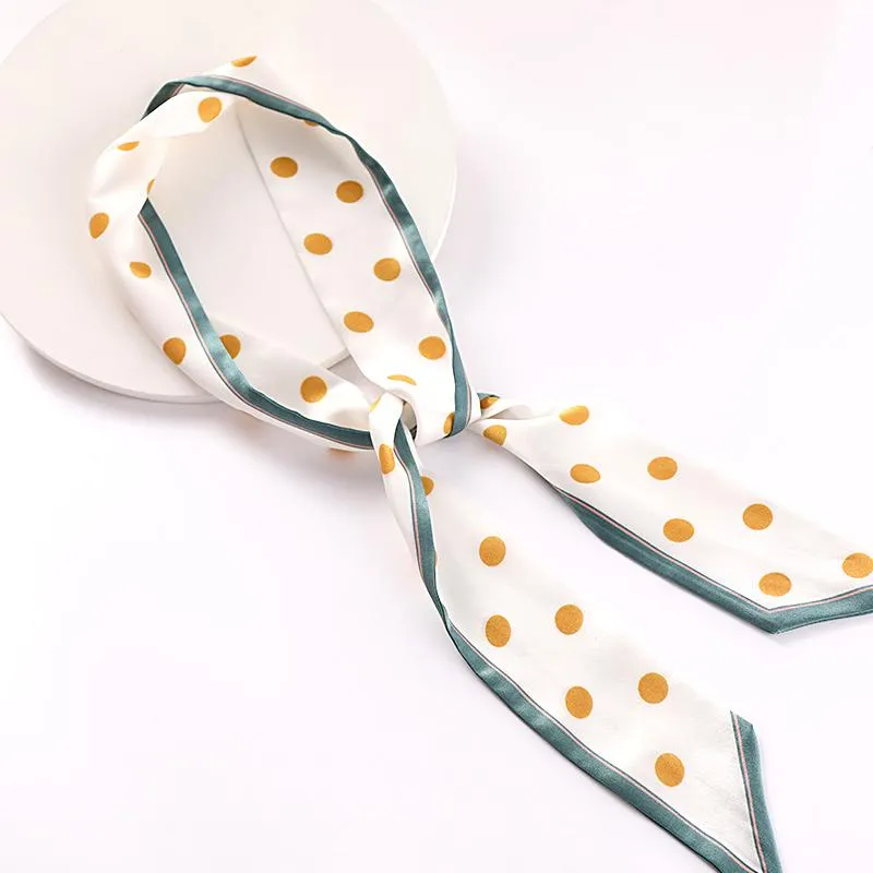 Cute Skinny Double Layer Silk Scarf Silk Ribbon