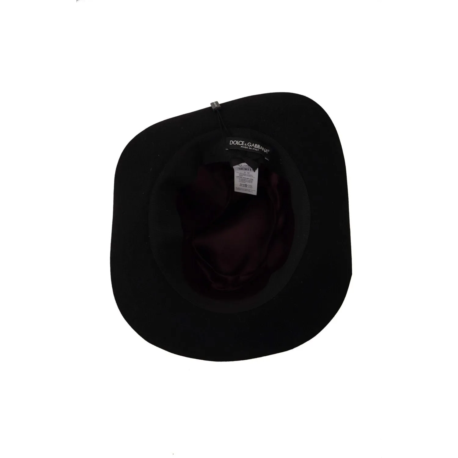 Dolce & Gabbana Elegant Black Gold Studded Fedora