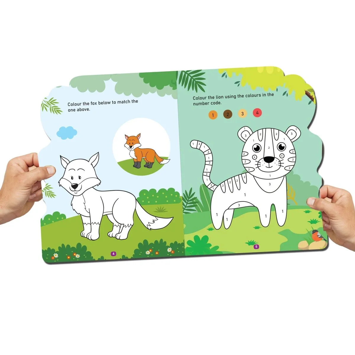 Dreamland Publications Die-cut Activity And Colouring Books Pack- A Pack of 4 Books