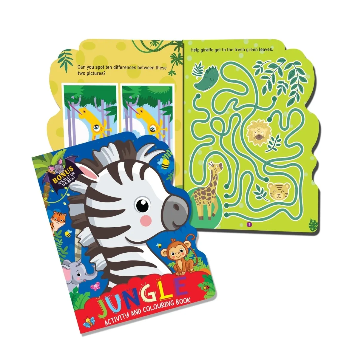 Dreamland Publications Die-cut Activity And Colouring Books Pack- A Pack of 4 Books