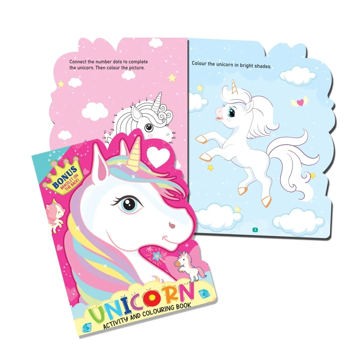Dreamland Publications Die-cut Activity And Colouring Books Pack- A Pack of 4 Books