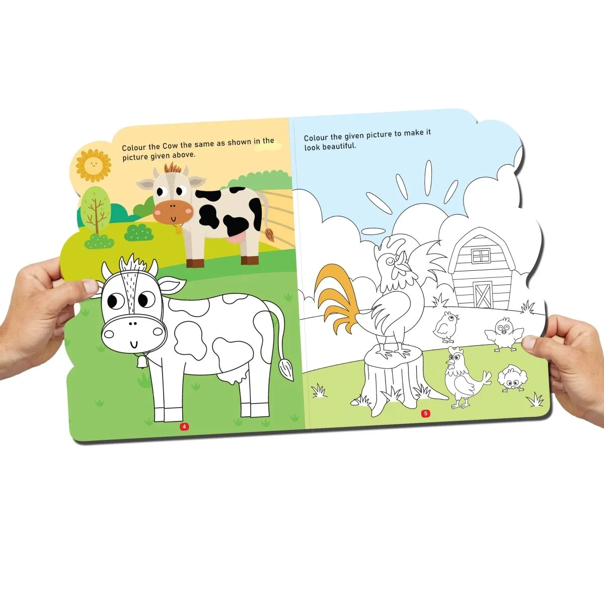 Dreamland Publications Die-cut Activity And Colouring Books Pack- A Pack of 4 Books