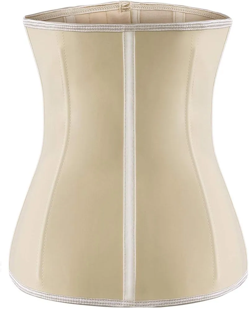 ECOWALSON Waist Trainer for Women Corset Cincher Body Shaper Girdle Trimmer with Steel Bones Extender