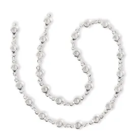 Estrellaª Linked Crystals Chain - Small, Crystal/Silver
