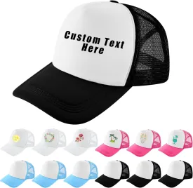 Eurzom 20 Pack Sublimation Blank Mesh Baseball Cap Polyester Mesh Plain Trucker Hat Printing Embroidery Summer Unisex