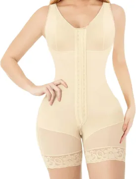 Fajas Colombianas Shapewear Waist Trainer Full Body for Control Post Surgery Shaper Butt Lifter with Zipper Crotch