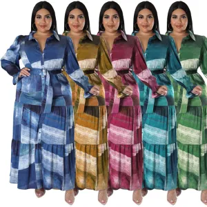Fashion shirt long dress AY3105