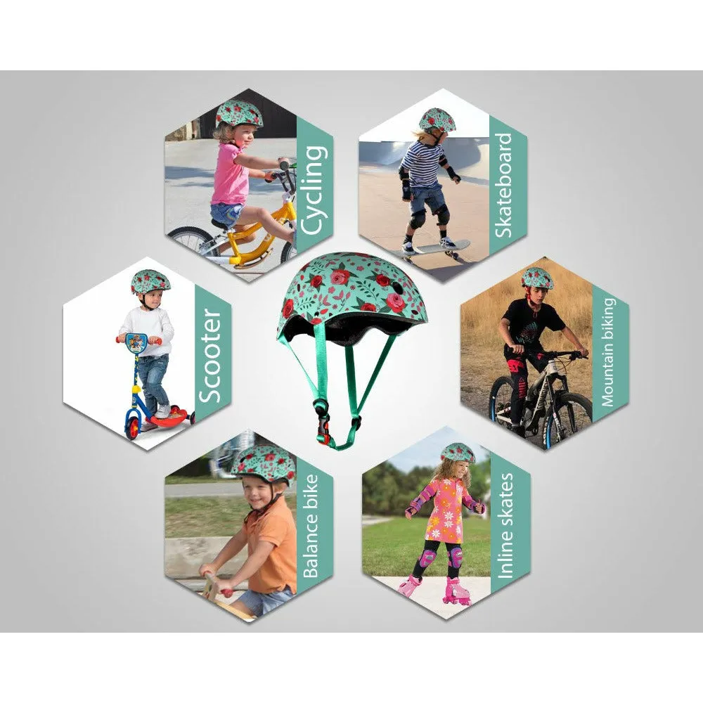 Floral Kids Bike Helmet