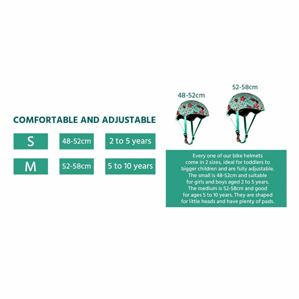 Floral Kids Bike Helmet