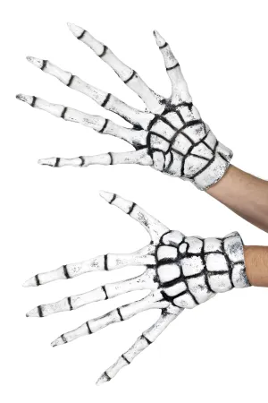 Grim Reaper/Skeleton Gloves, White