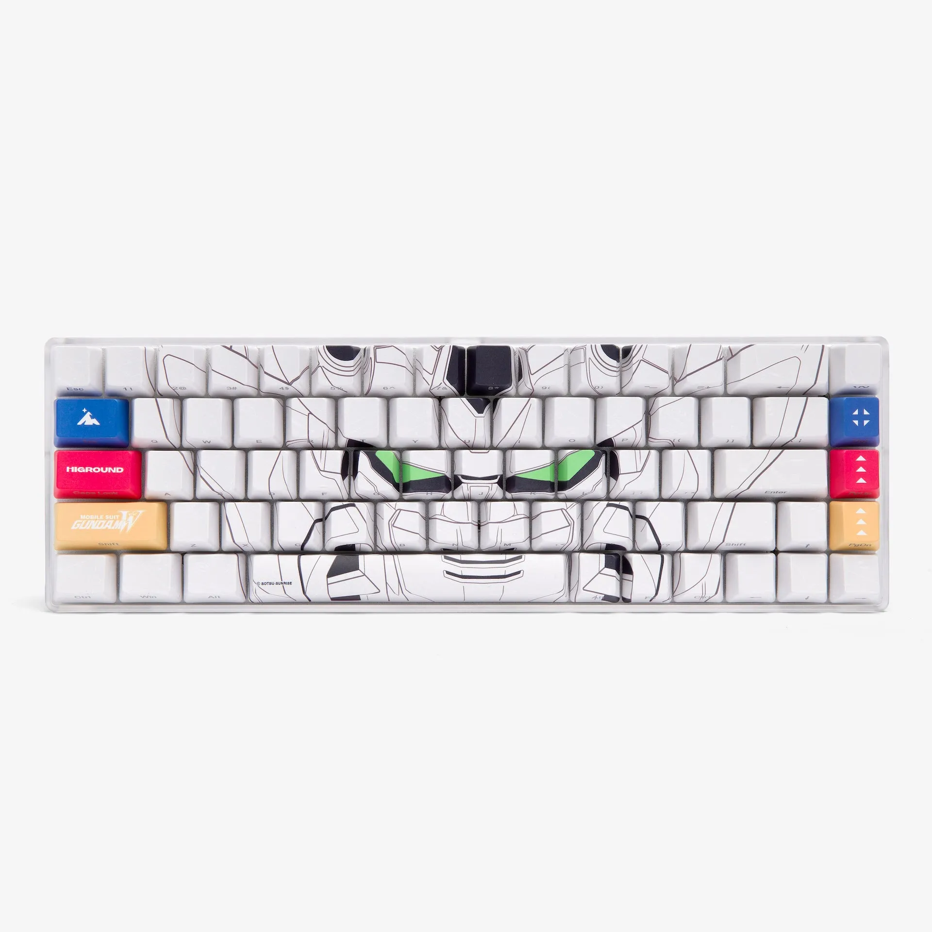 Gundam 68 Keycaps Set - Admiral (White)