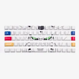Gundam 68 Keycaps Set - Admiral (White)