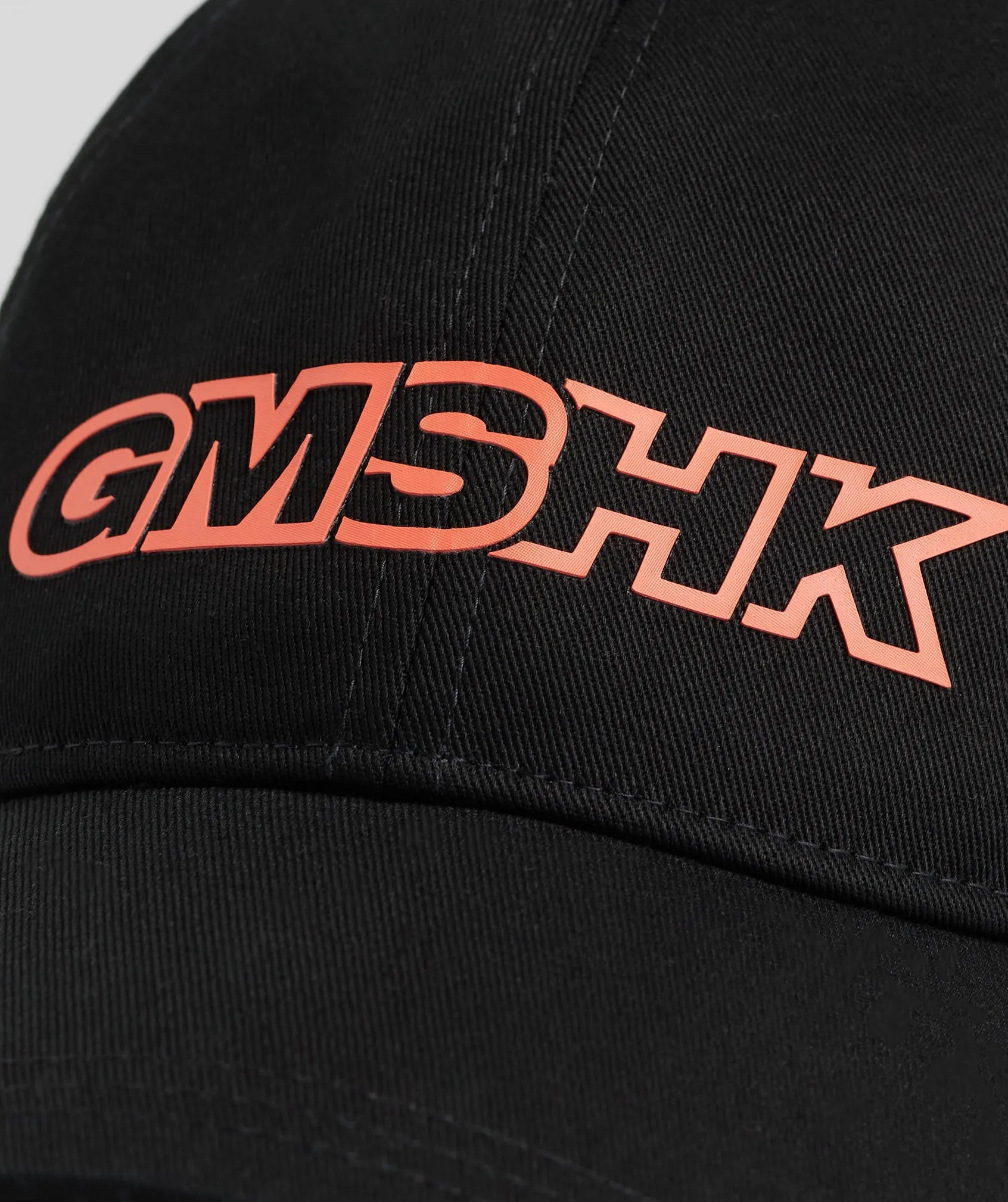 Gymshark Overlap Baseball Cap - Black/Solstice Orange