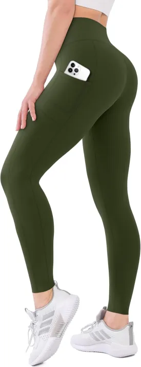 High Waisted Leggings for Women Buttery Soft Full Length Capri Workout Yoga Pants