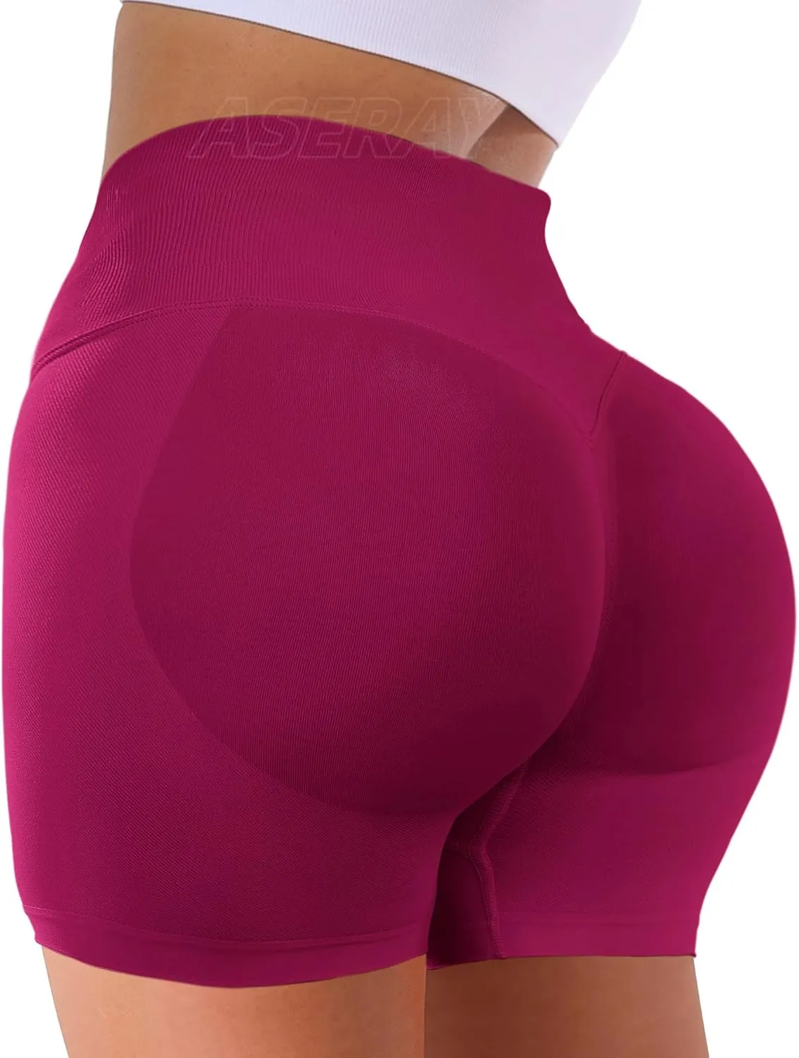 Impact Seamless Gym Workout Shorts Women Scrunch Butt Lifting Biker Yoga Shorts for Women Tummy Control 4.5"