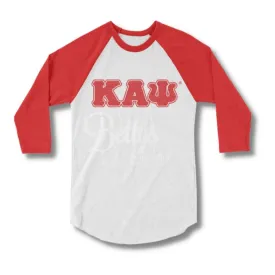 Kappa Alpha Psi ΚΑΨ Raglan Sleeve Screen Printed T-Shirt