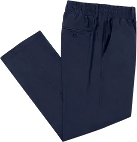 LETAOTAO Mens Big and Tall Full Elastic Waist Pants Stretch Slacks with Zipper Fly and Pockets