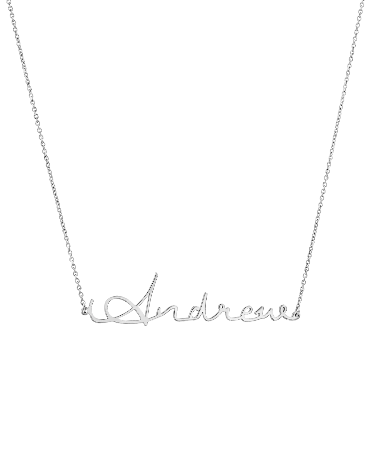 Malibu Name Necklace - 925 Sterling Silver