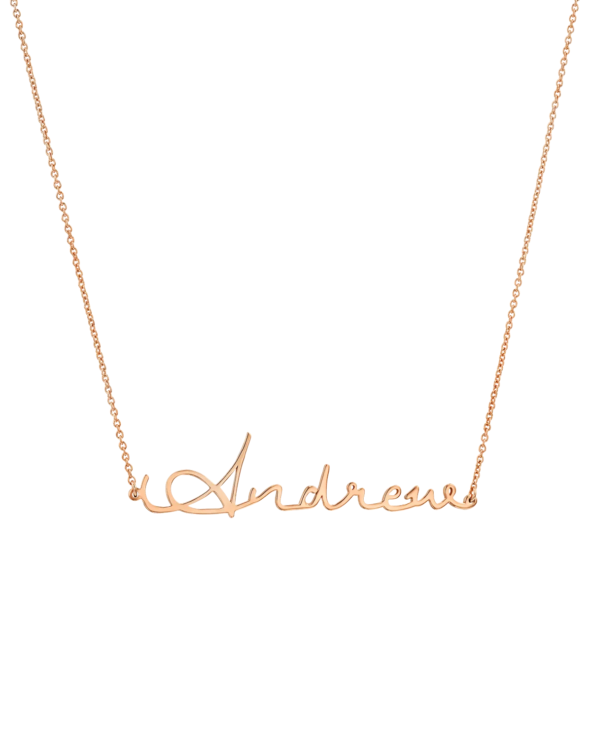 Malibu Name Necklace - 925 Sterling Silver
