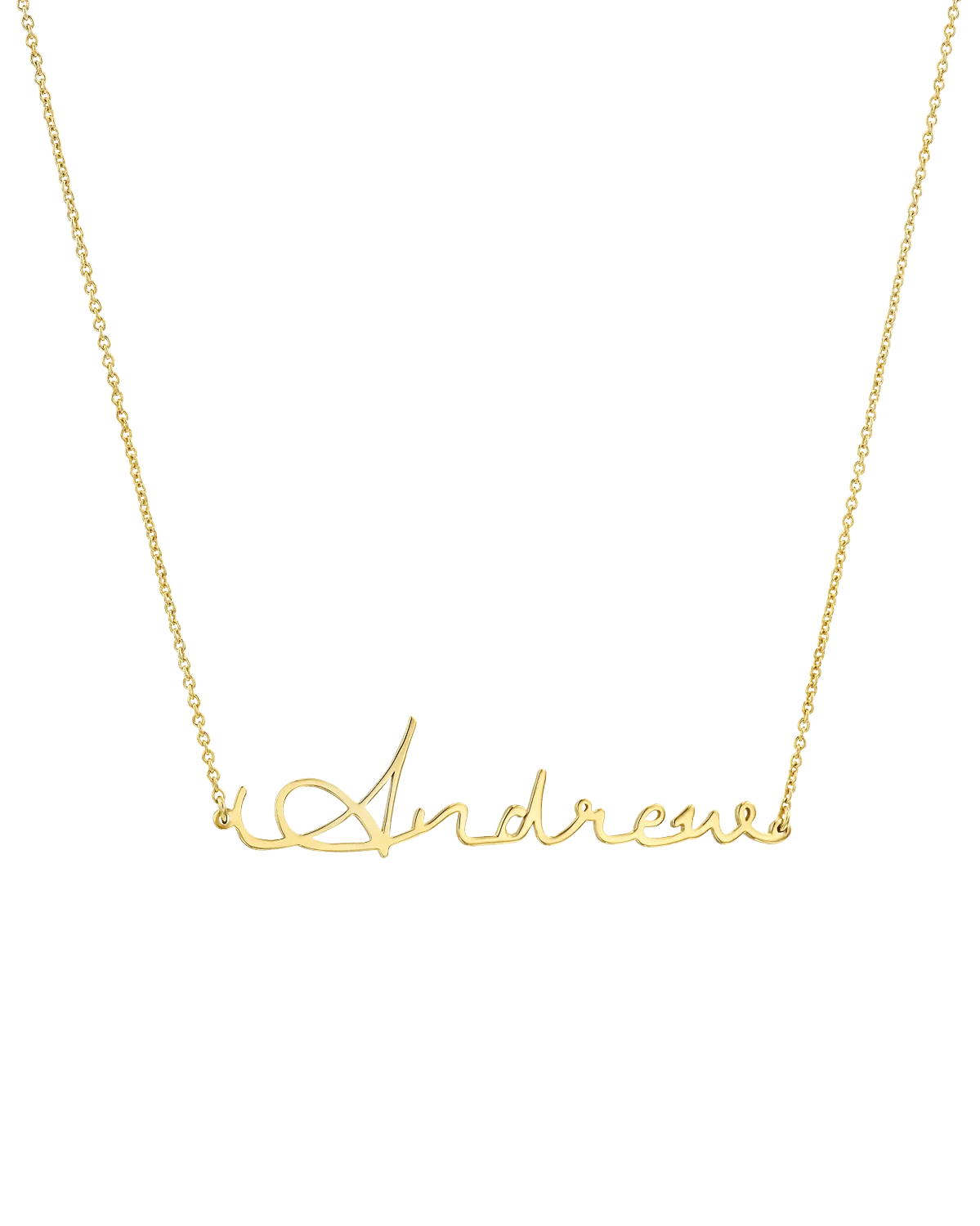 Malibu Name Necklace - 925 Sterling Silver