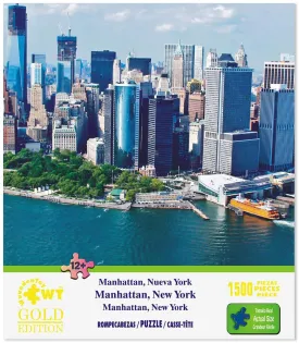 Manhattan, New York, 1500 Pieces by Wuudentoy