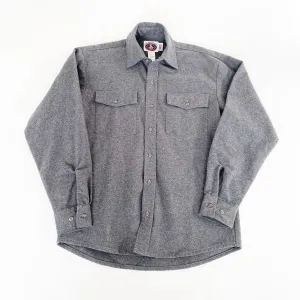 Mens Flannel Button Shirt - Gunsmoke