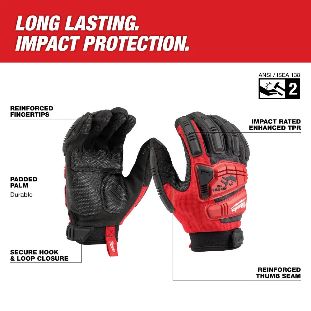 Milwaukee 48-73-8553 Impact Wrecking Work Glove - XL
