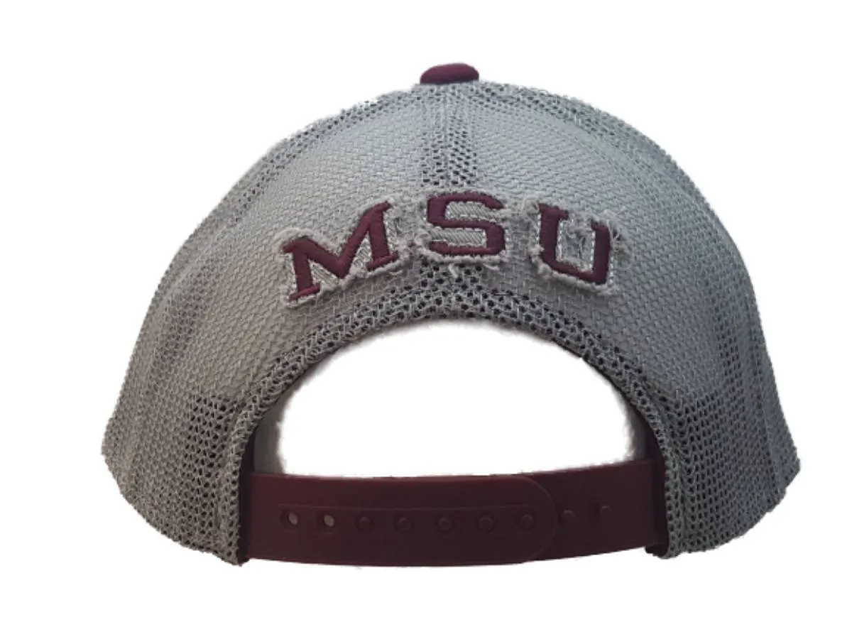 Mississippi State Bulldogs Adidas Faded Maroon Mesh Snapback Baseball Hat Cap