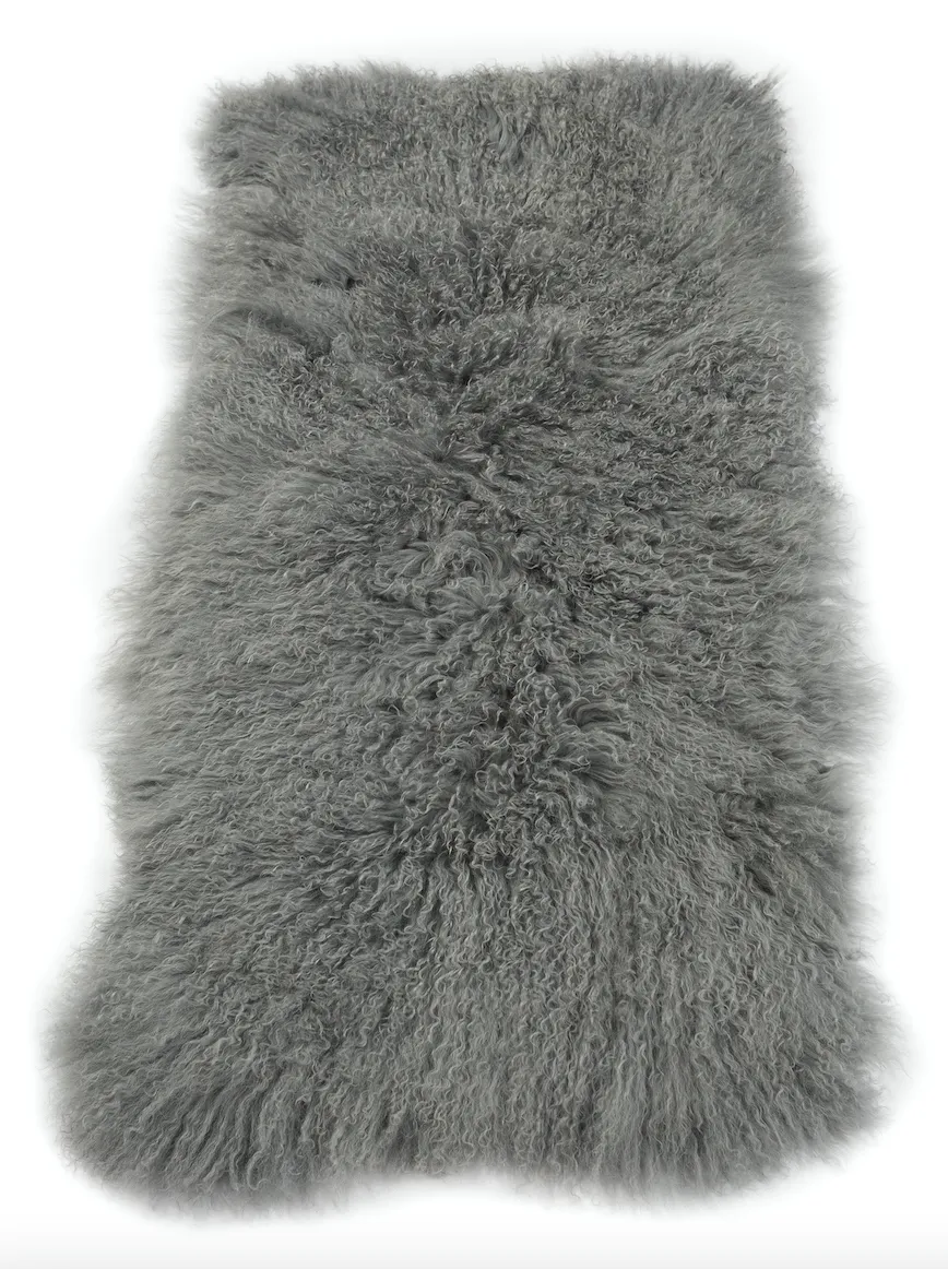 Mongolian Sheepskin Throw - FREE SHIPPING