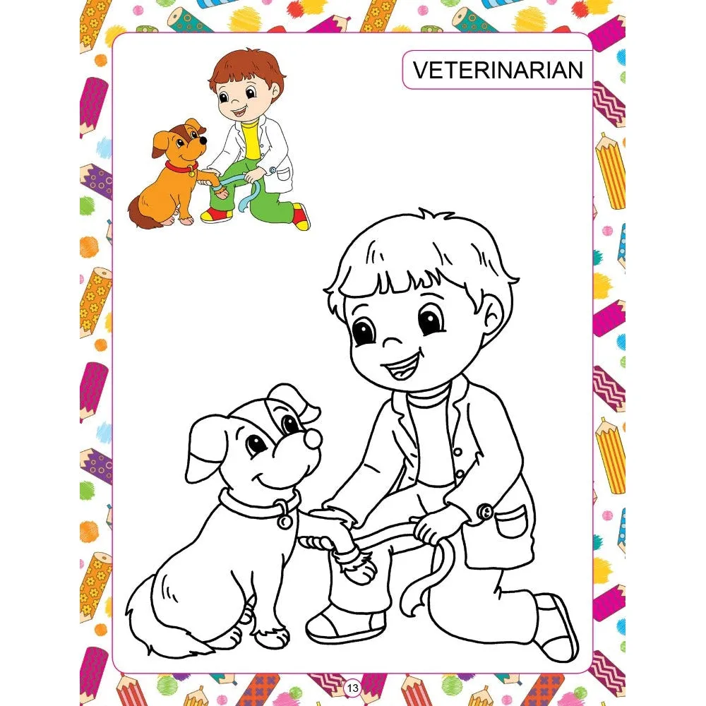 My Activity- Happy Workers Colouring Book