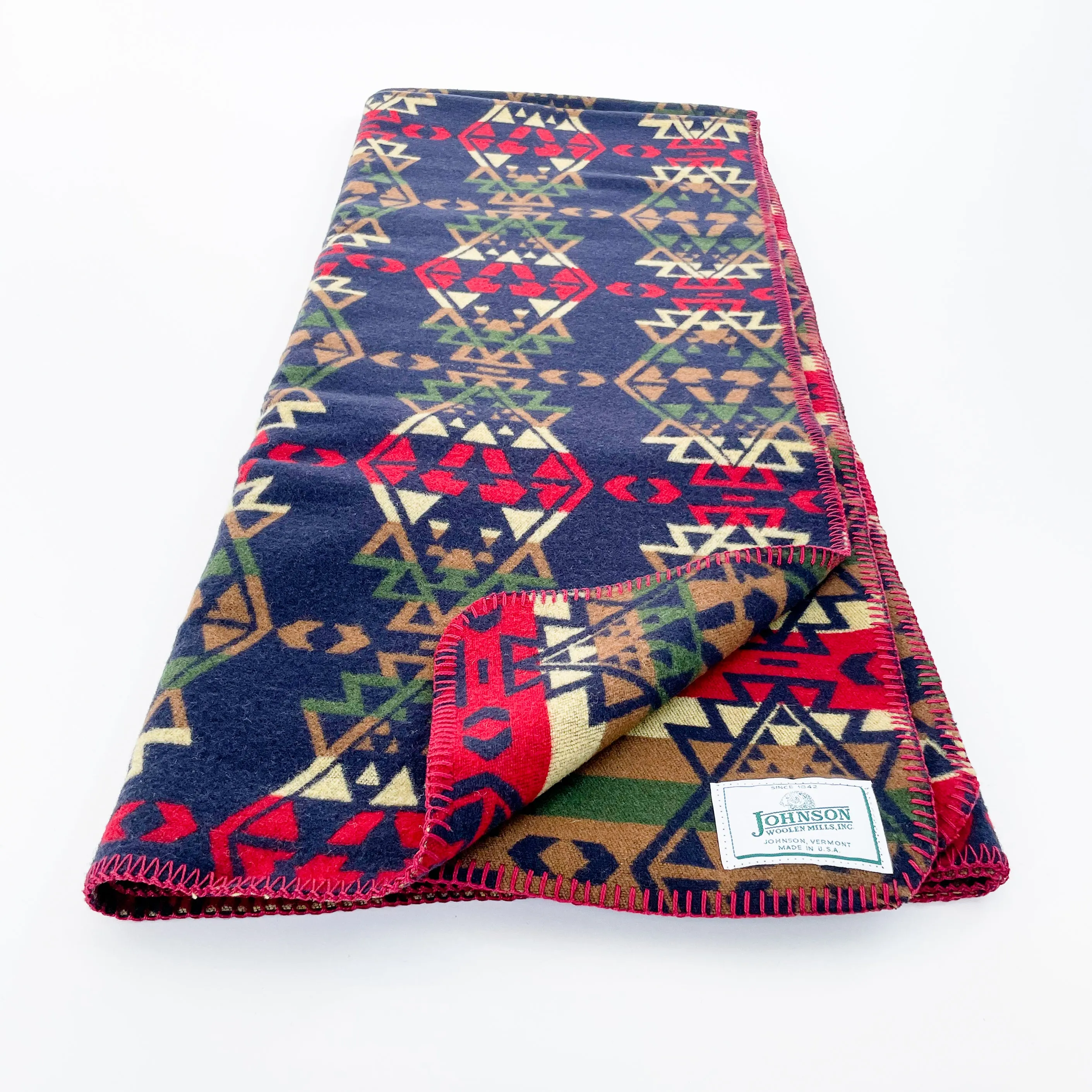 Norris Wool Throw - Indian Print