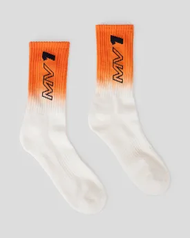 ORACLE RED BULL RACING MAX VERSTAPPEN DRIVER SOCKS - Orange/White