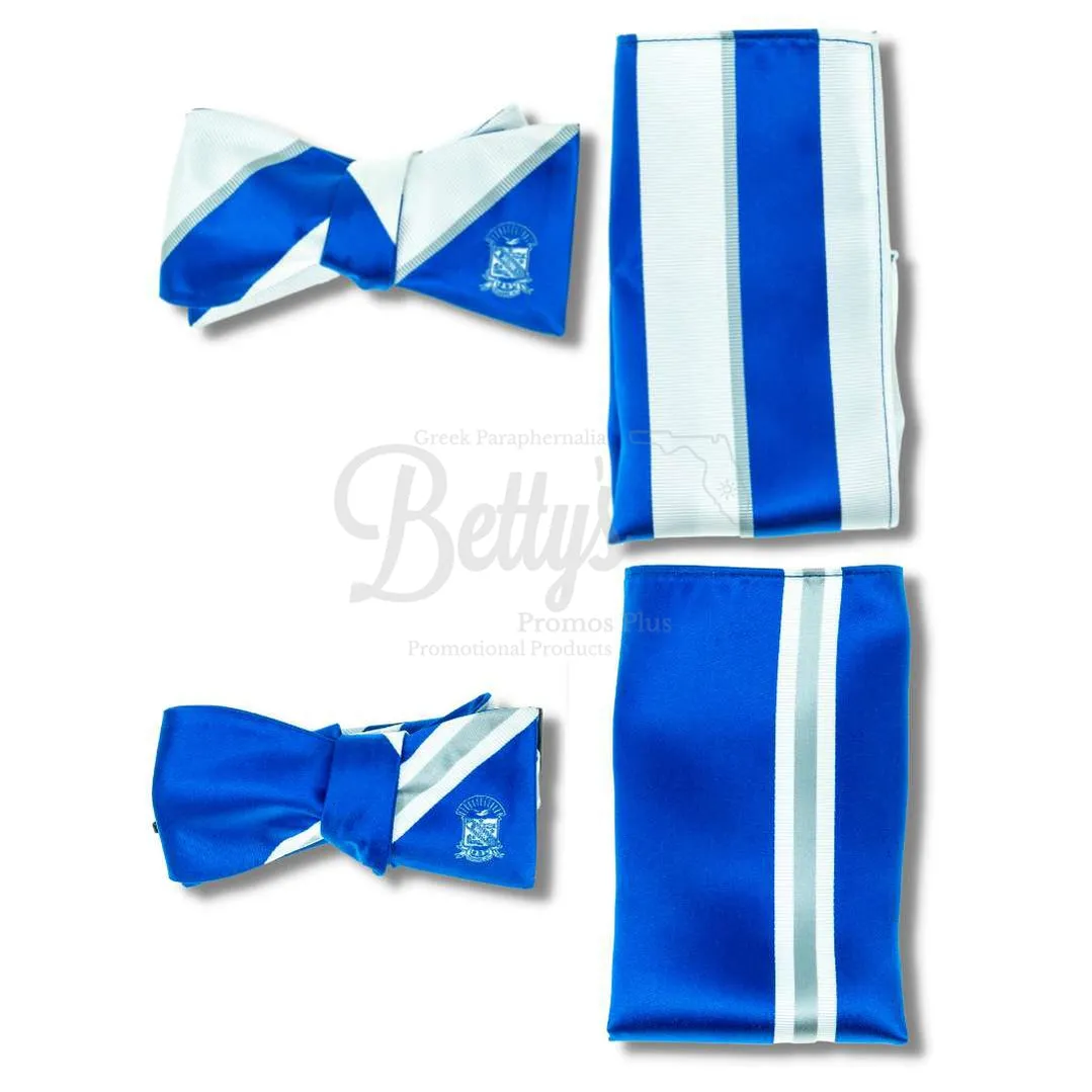 Phi Beta Sigma ΦΒΣ Bow Tie and Pocket Square Combo