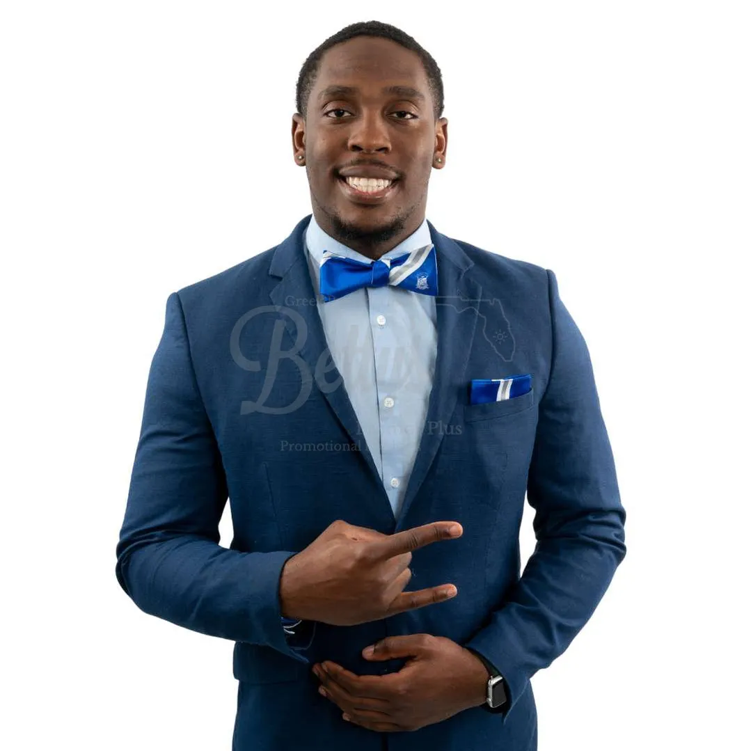Phi Beta Sigma ΦΒΣ Bow Tie and Pocket Square Combo