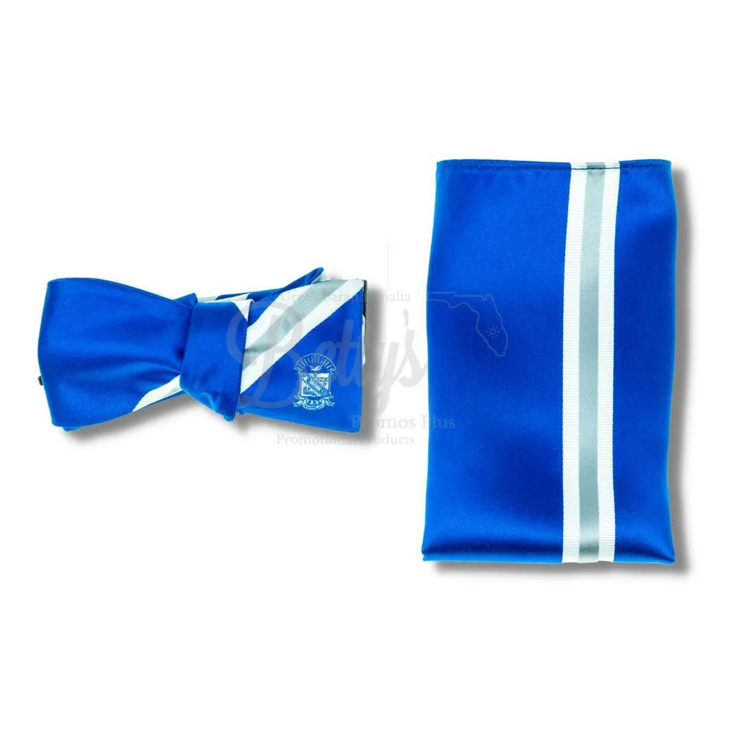 Phi Beta Sigma ΦΒΣ Bow Tie and Pocket Square Combo