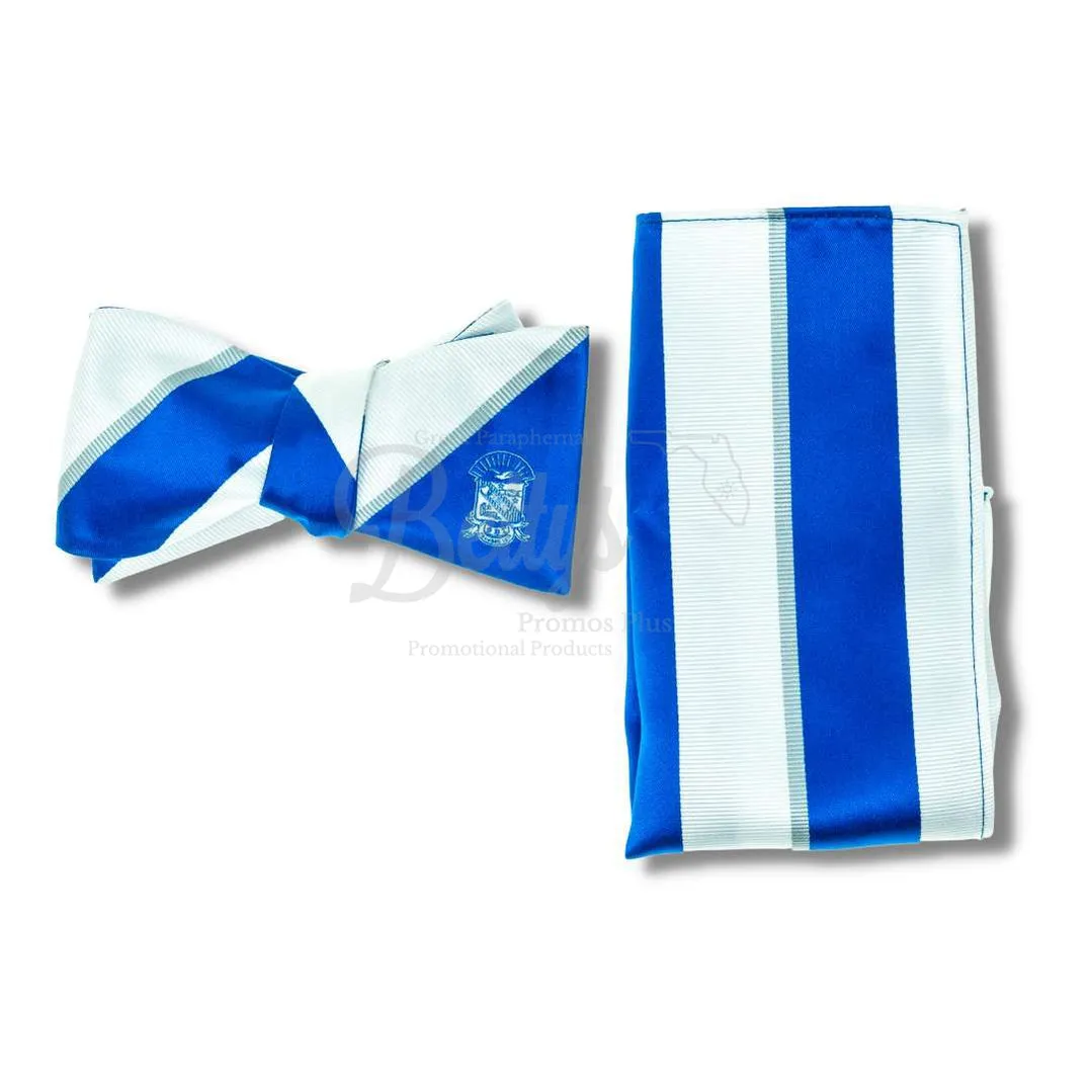 Phi Beta Sigma ΦΒΣ Bow Tie and Pocket Square Combo