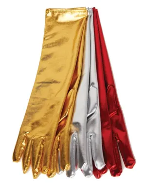 Red Metallic Gloves
