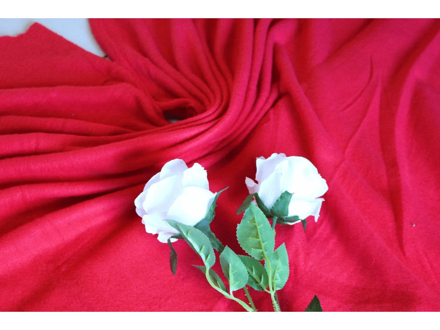 RED  Polar Fleece  Fabric 200 gsm - 150 cms - Anti Pil