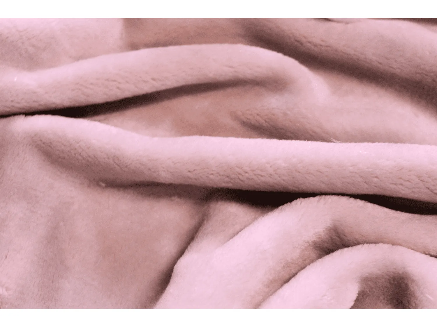 REMNANT; 1.5m (90”) PINK Luxury  Fleece  Fabric 400 gsm - 150 cms -  Thick and  Luxurious