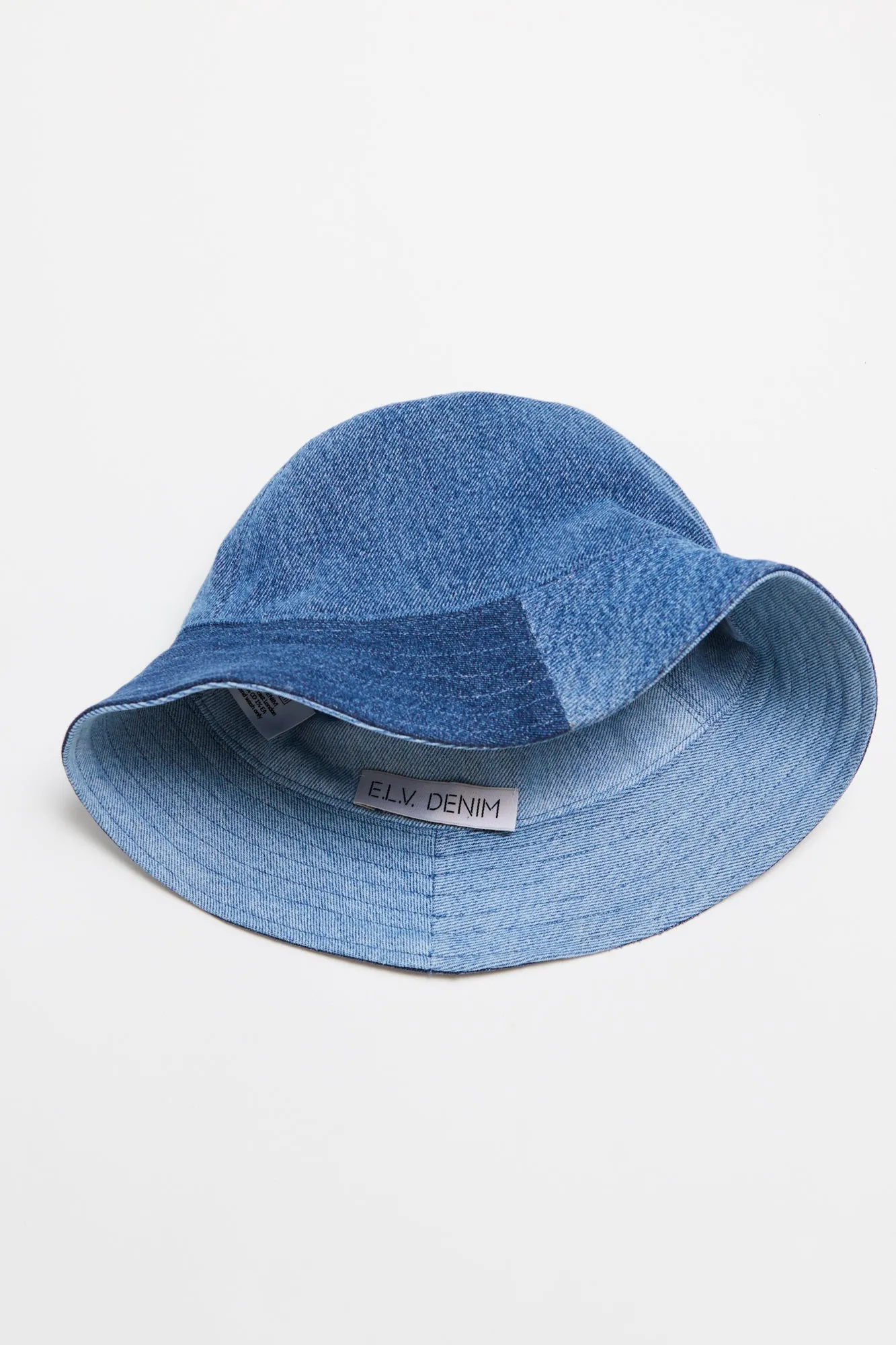 Reversible Denim Bucket Hat Mid Light Blue