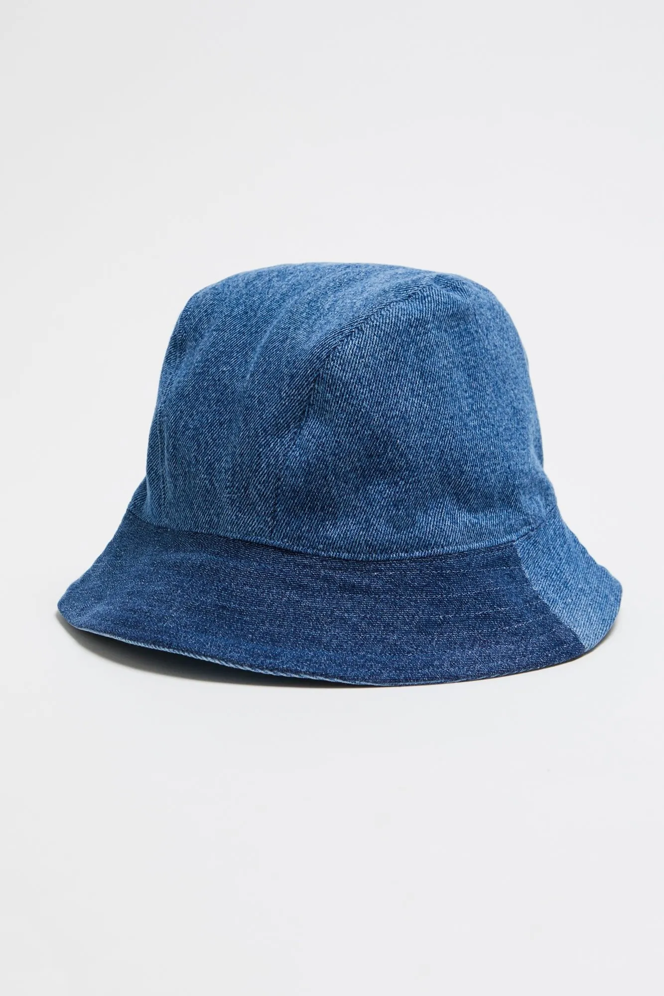Reversible Denim Bucket Hat Mid Light Blue